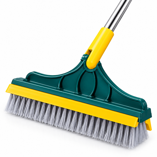 2 in 1 Floor Scrub Brush With Long Handle / Household Cleaning Brush (Random color)
