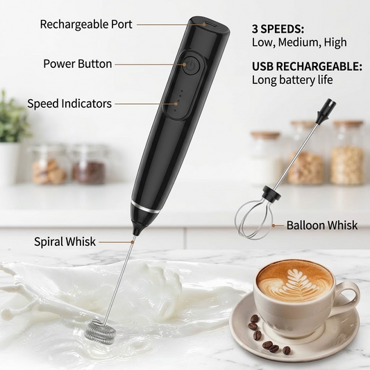 2 In 1 Electric Coffee Beater