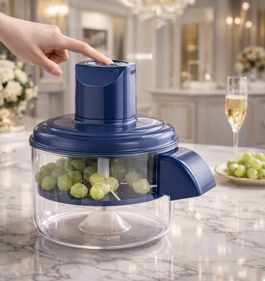 Multi-Functional Vegetable & Fruit Chopper – Manual Food Cutter With Transparent Bowl For Garlic, Fruits& More