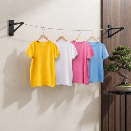 2-Metre Stainless Steel Clothes Drying Wire with Hooks – Heavy-Duty Portable Laundry Line