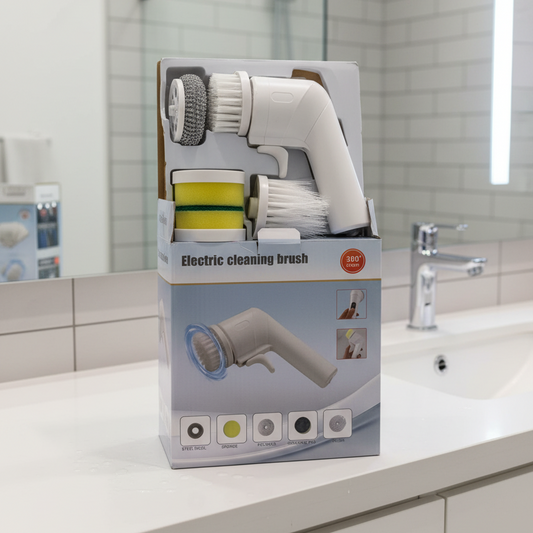 Electric Spin Cleaning Brush – 360° Rotating Scrubber