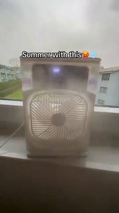 Portable Air Cooler – 3-in-1 Mini AC Fan & Humidifier with 7-Color LED