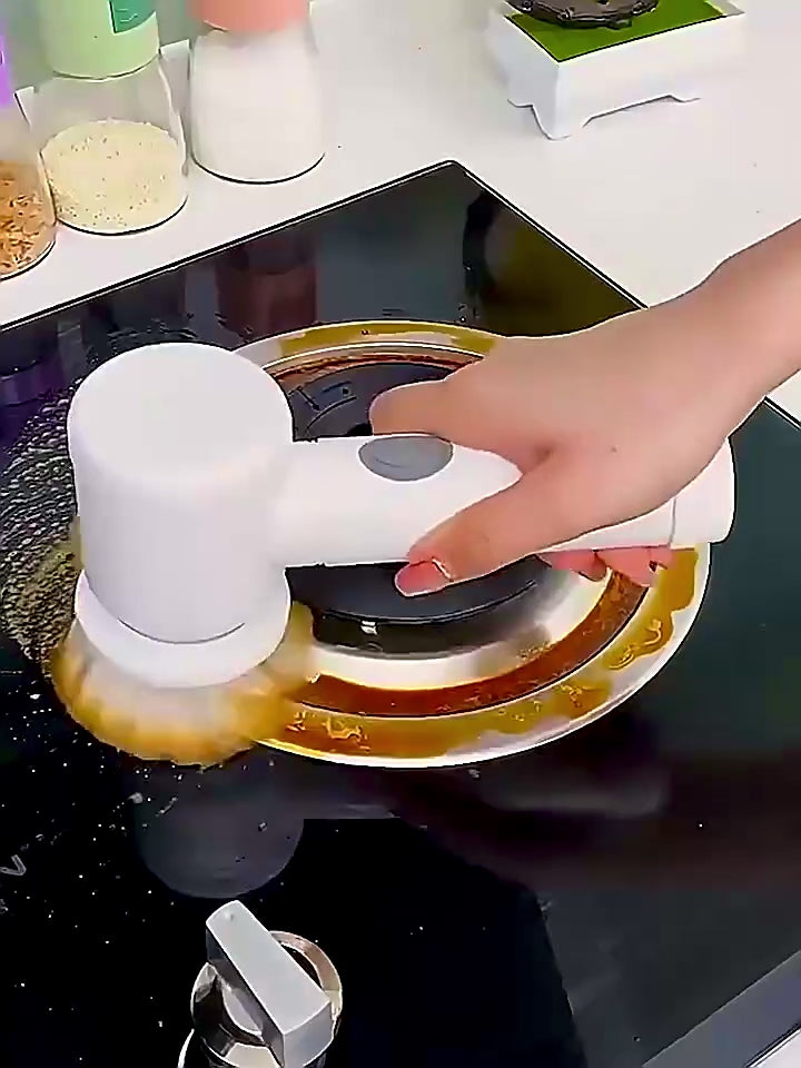 Electric Spin Cleaning Brush – 360° Rotating Scrubber